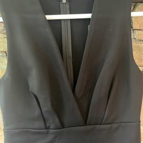 Cocktail Hour Black Sleeveless Tulip Mini Dress - Picture 4 of 4